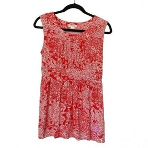 CLEARANCE 5/$15 Harold's Red White Print‎ Sleeveless Mini Dress Size Small